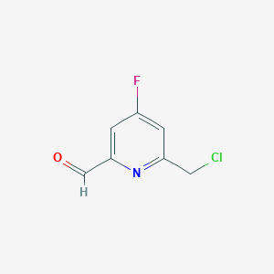 6-(Chloromethyl)-4-fluoropyridine-2-carbaldehyde