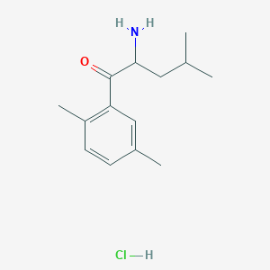 2-Amino-1-(2,5-dimethylphenyl)-4-methylpentan-1-one hydrochloride