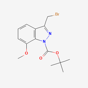 Tert-butyl 3-(bromomethyl)-7-methoxy-1H-indazole-1-carboxylate