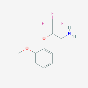 3,3,3-Trifluoro-2-(2-methoxy-phenoxy)-propylamine