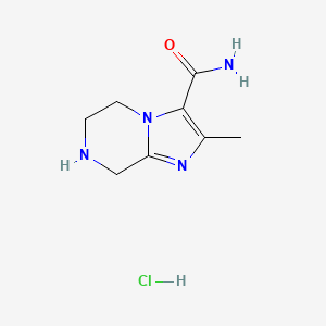 2-Methyl-5,6,7,8-tetrahydroimidazo[1,2-a]pyrazine-3-carboxamide hydrochloride