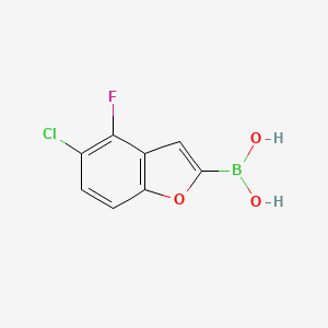 (5-Chloro-4-fluorobenzofuran-2-yl)boronic acid