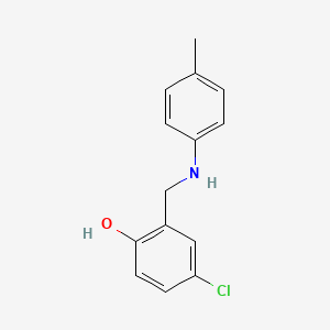 4-Chloro-2-{[(4-methylphenyl)amino]methyl}phenol