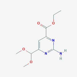 Ethyl 2-amino-6-(dimethoxymethyl)pyrimidine-4-carboxylate