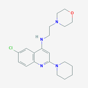 6-Chloro-N-(2-morpholinoethyl)-2-(piperidin-1-yl)quinolin-4-amine