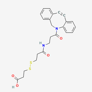 molecular formula C24H24N2O4S2 B14860070 Dbco-SS-COOH 