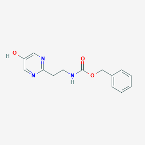 molecular formula C14H15N3O3 B14860079 Benzyl (2-(5-hydroxypyrimidin-2-yl)ethyl)carbamate 