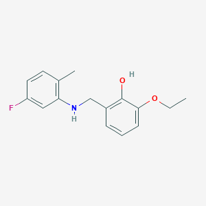 2-Ethoxy-6-{[(5-fluoro-2-methylphenyl)amino]methyl}phenol