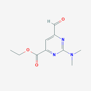 Ethyl 2-(dimethylamino)-6-formylpyrimidine-4-carboxylate