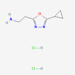 2-(5-Cyclopropyl-1,3,4-oxadiazol-2-yl)-1-ethanamine dihydrochloride