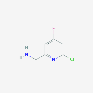 (6-Chloro-4-fluoropyridin-2-YL)methylamine