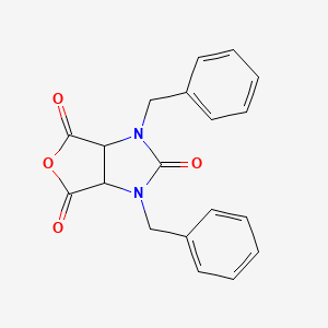 molecular formula C19H16N2O4 B14860143 1,3-Dibenzyldihydro-1h-furo[3,4-d]imidazole-2,4,6(3h)-trione CAS No. 117933-30-9