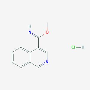 Methyl 4-isoquinolinecarboximidoate hydrochloride