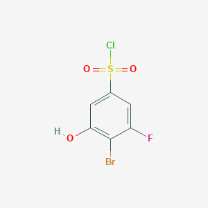 4-Bromo-3-fluoro-5-hydroxybenzenesulfonyl chloride