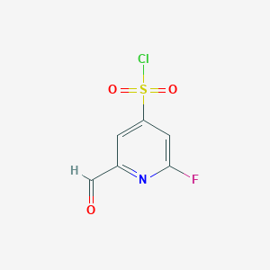 2-Fluoro-6-formylpyridine-4-sulfonyl chloride