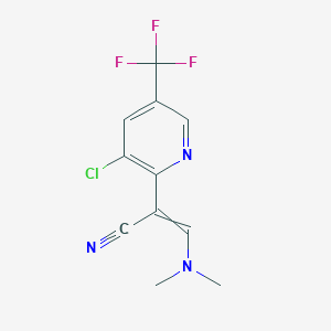 2-[3-Chloro-5-(trifluoromethyl)pyridin-2-yl]-3-(dimethylamino)prop-2-enenitrile