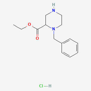 Ethyl 1-benzyl-piperazine-2-carboxylate HCl