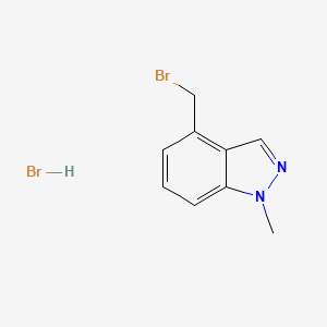 molecular formula C9H10Br2N2 B1486025 4-(Bromomethyl)-1-methyl-1H-indazole hydrobromide CAS No. 2208785-76-4