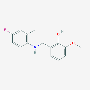 2-{[(4-Fluoro-2-methylphenyl)amino]methyl}-6-methoxyphenol