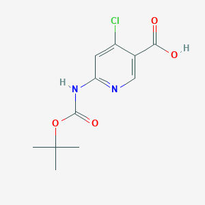 6-[(Tert-butoxycarbonyl)amino]-4-chloronicotinic acid