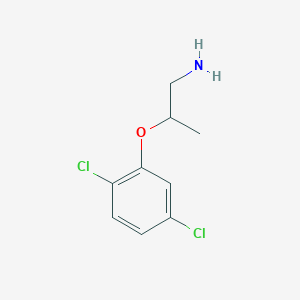 molecular formula C9H11Cl2NO B14860285 2-(2,5-Dichloro-phenoxy)-propylamine 