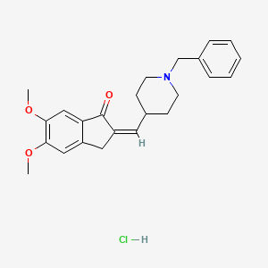 molecular formula C24H28ClNO3 B14860286 Dehydrodonepezil 