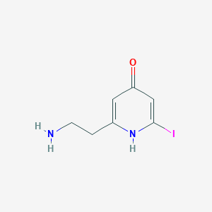 2-(2-Aminoethyl)-6-iodopyridin-4-OL