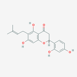 (S)-2-(2,4-Dihydroxyphenyl)-5,7-dihydroxy-6-(3-methylbut-2-en-1-yl)chroman-4-one