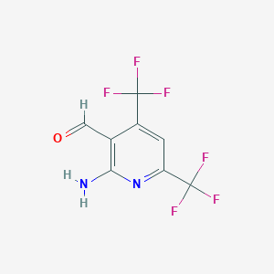 2-Amino-4,6-bis(trifluoromethyl)nicotinaldehyde