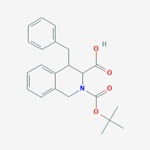 molecular formula C22H25NO4 B1486032 4-Benzyl-2-(tert-butoxycarbonyl)-1,2,3,4-tetrahydro-3-isoquinolinecarboxylic acid CAS No. 2197410-80-1