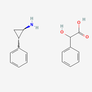 (1R,2S)-2-phenylcyclopropanamine 2-hydroxy-2-phenylacetate