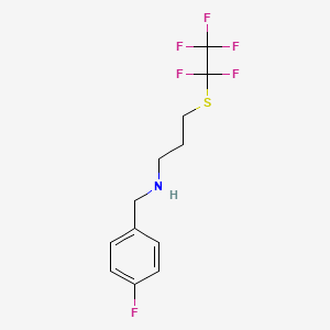 (4-Fluoro-benzyl)-(3-pentafluoroethylsulfanylpropyl)-amine