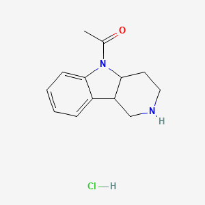 molecular formula C13H17ClN2O B1486034 1-(1,2,3,4,4a,9b-Hexahydro-5H-pyrido[4,3-b]indol-5-yl)-1-ethanone hydrochloride CAS No. 2204962-24-1