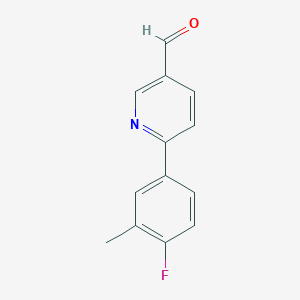 6-(4-Fluoro-3-methylphenyl)nicotinaldehyde