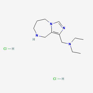 N-Ethyl-N-(6,7,8,9-tetrahydro-5H-imidazo[1,5-a][1,4]diazepin-1-ylmethyl)-1-ethanamine dihydrochloride