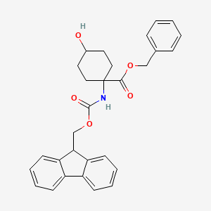 1-(9H-Fluoren-9-ylmethoxycarbonylamino)-4-hydroxy-cyclohexanecarboxylic acid benzyl ester