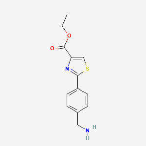 Ethyl 2-(4-(aminomethyl)phenyl)thiazole-4-carboxylate