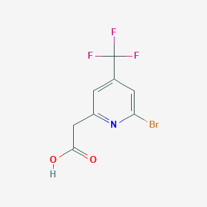 2-Bromo-4-(trifluoromethyl)pyridine-6-acetic acid