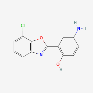 4-Amino-2-(7-chloro-1,3-benzoxazol-2-yl)phenol