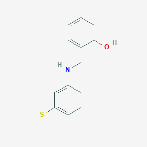 2-(((3-(Methylthio)phenyl)amino)methyl)phenol