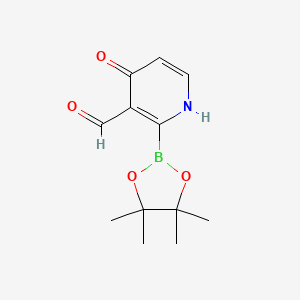 (3-Formyl-4-hydroxypyridin-2-YL)boronic acid pinacol ester