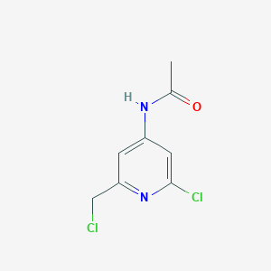 N-(2-Chloro-6-(chloromethyl)pyridin-4-yl)acetamide