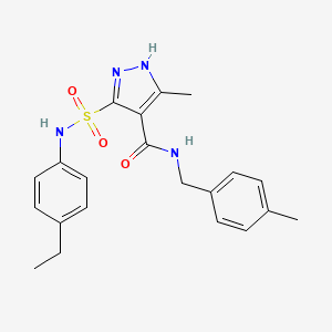 5-[(4-ethylphenyl)sulfamoyl]-3-methyl-N-(4-methylbenzyl)-1H-pyrazole-4-carboxamide