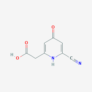 (6-Cyano-4-hydroxypyridin-2-YL)acetic acid