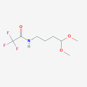 molecular formula C8H14F3NO3 B14860480 N-(4,4-Dimethoxybutyl)-2,2,2-trifluoroacetamide 