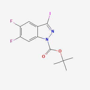 Tert-butyl 5,6-difluoro-3-iodo-1H-indazole-1-carboxylate