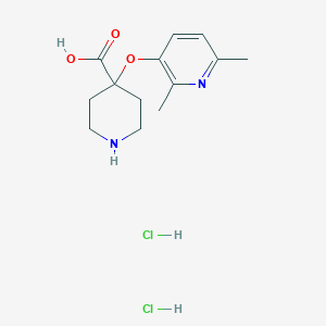 4-[(2,6-Dimethyl-3-pyridinyl)oxy]-4-piperidinecarboxylic acid dihydrochloride