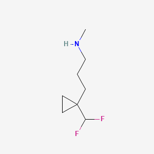 {3-[1-(Difluoromethyl)cyclopropyl]propyl}(methyl)amine