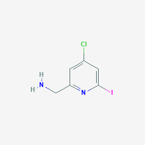 (4-Chloro-6-iodopyridin-2-YL)methylamine