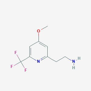 2-[4-Methoxy-6-(trifluoromethyl)pyridin-2-YL]ethanamine